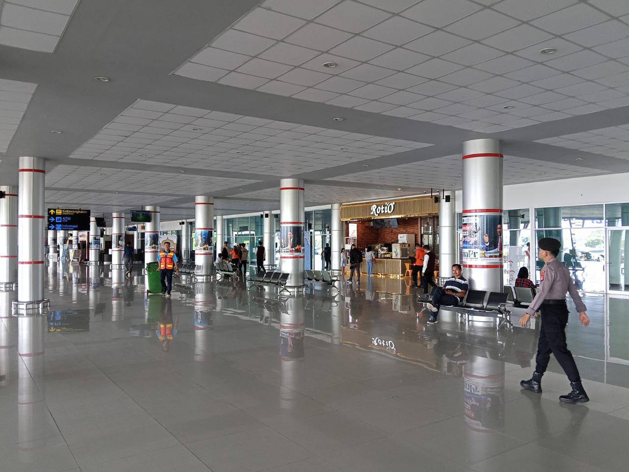 Suasana Bandara Tjilik Riwut Palangka Raya, menjelang arus balik atau pasca Lebaran Idulfitri 1447 Hijriah, baru-baru tadi.