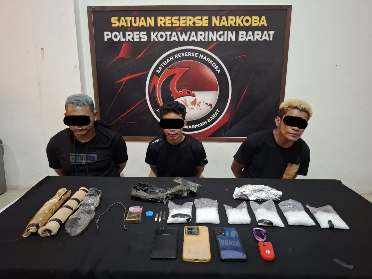 Pengedar sabu ditangkap di Jalan Ahmad Saleh Mendawai Seberang (Polres/radar sampit)