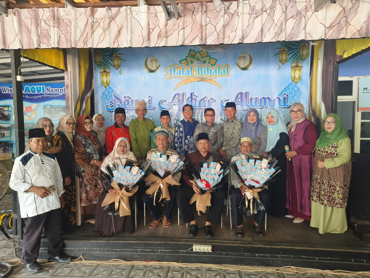 Reuni akbar sekaligus halal bihalal tahun 2026 di Aula Wisata Aqui Sampit, Sabtu (28/3).  (Akbar/Radar Sampit)
