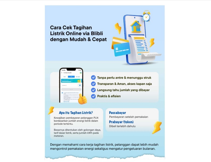 Cek tagihan listrik mudah