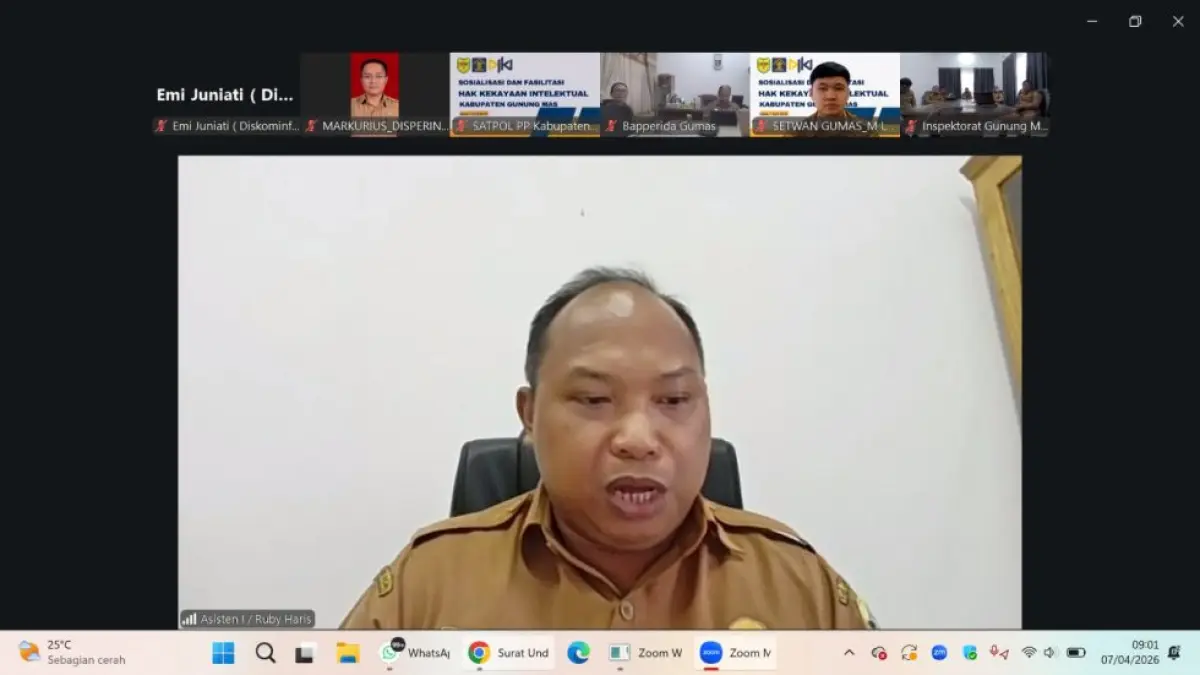Asisten I Setda Gunung Mas Ruby Haris 