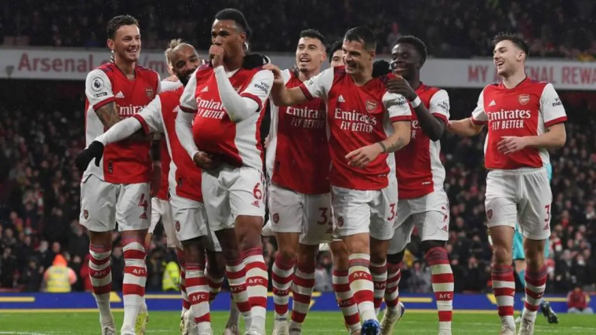 Pemain Arsenal yang kini memuncaki klasemen English Premier League (EPL) 2025/2026. (net)