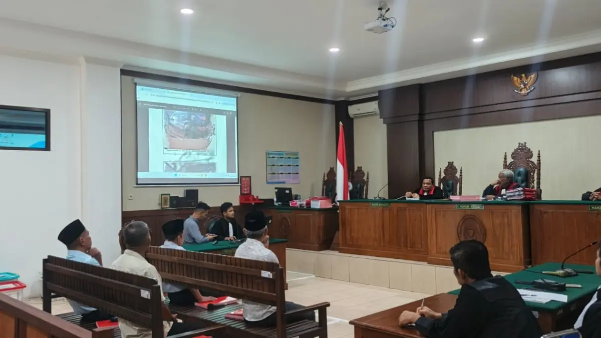 Sidang kasus dugaan korupsi pabrik tepung ikan di Pengadilan Tipikor Palangka Raya. (KEJAKSAAN NEGERI KOTAWARINGIN BARAT) &nbsp;