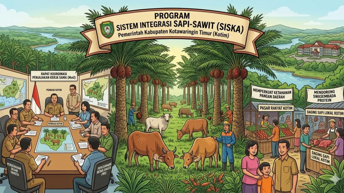  Program Sistem Integrasi Sapi-Sawit (SISKA) dengan menggandeng perusahaan besar swasta (PBS) sebagai mitra strategis.