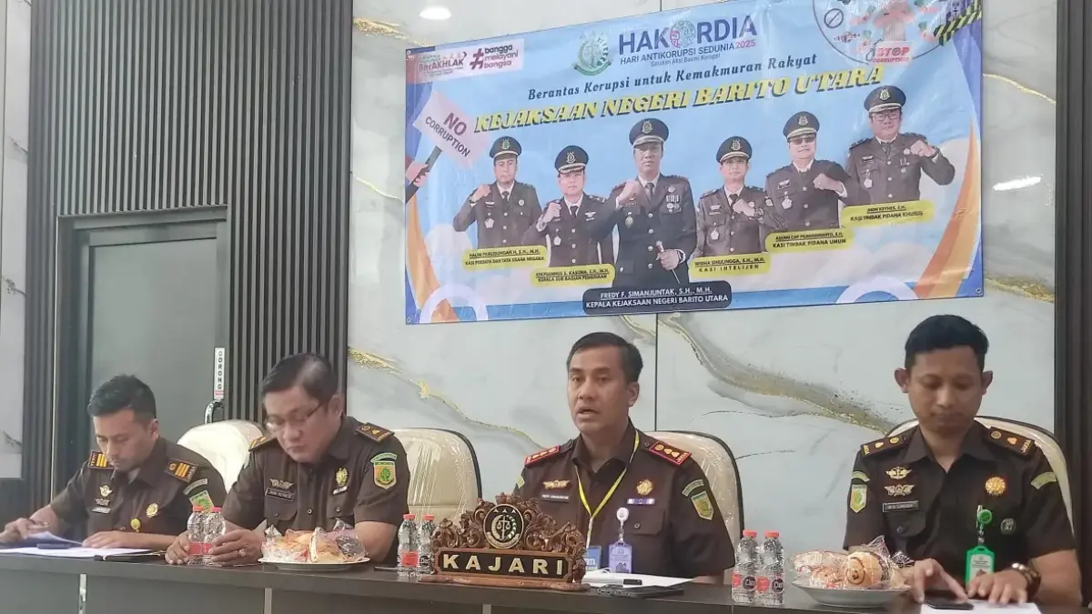 Kejari Barito Utara beberkan perkembangan kasus dugaan korupsi pengadaan hewan. (Humas)