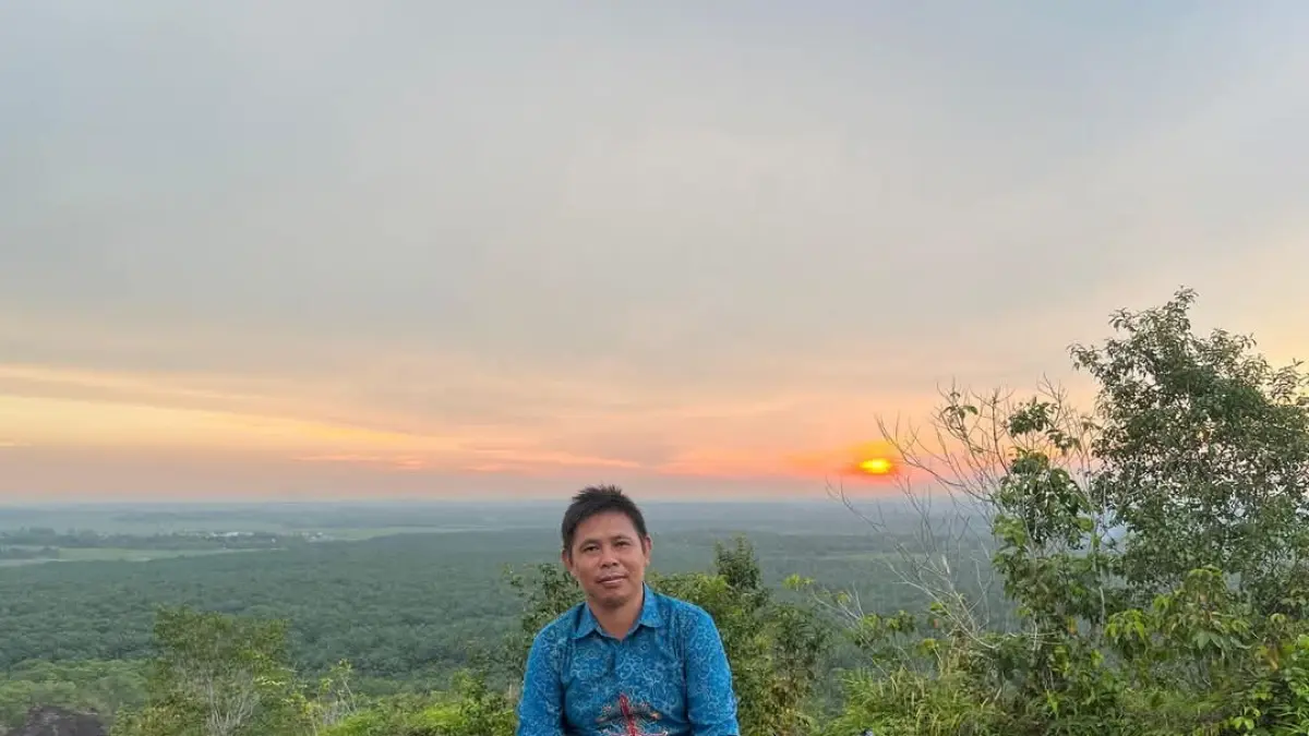 Pemandangan asri dari atas Bukit Jalungga Desa Jihing sebagai, salah satu objek wisata alam di Kabupaten Sukamara.(istimewa)