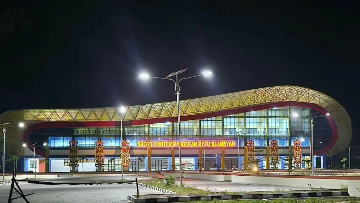 Sport Center di Pangkalan Bun yang akan menjadi Venue Utama Porprov Kalteng 2026. (Dok.radarsampit)