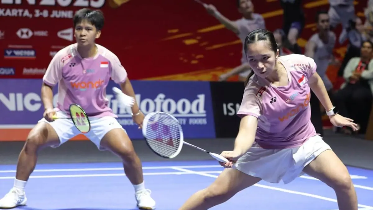 Pasangan Ganda Putri Indonesia Meilysa/Rachel, yang juga diturunkan di Piala Uber 2026. (dok.pbsi)