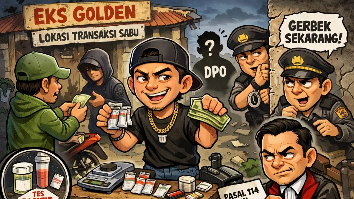 Ilustrasi peredaran narkoba di eks Golden Theater Sampit/AI
