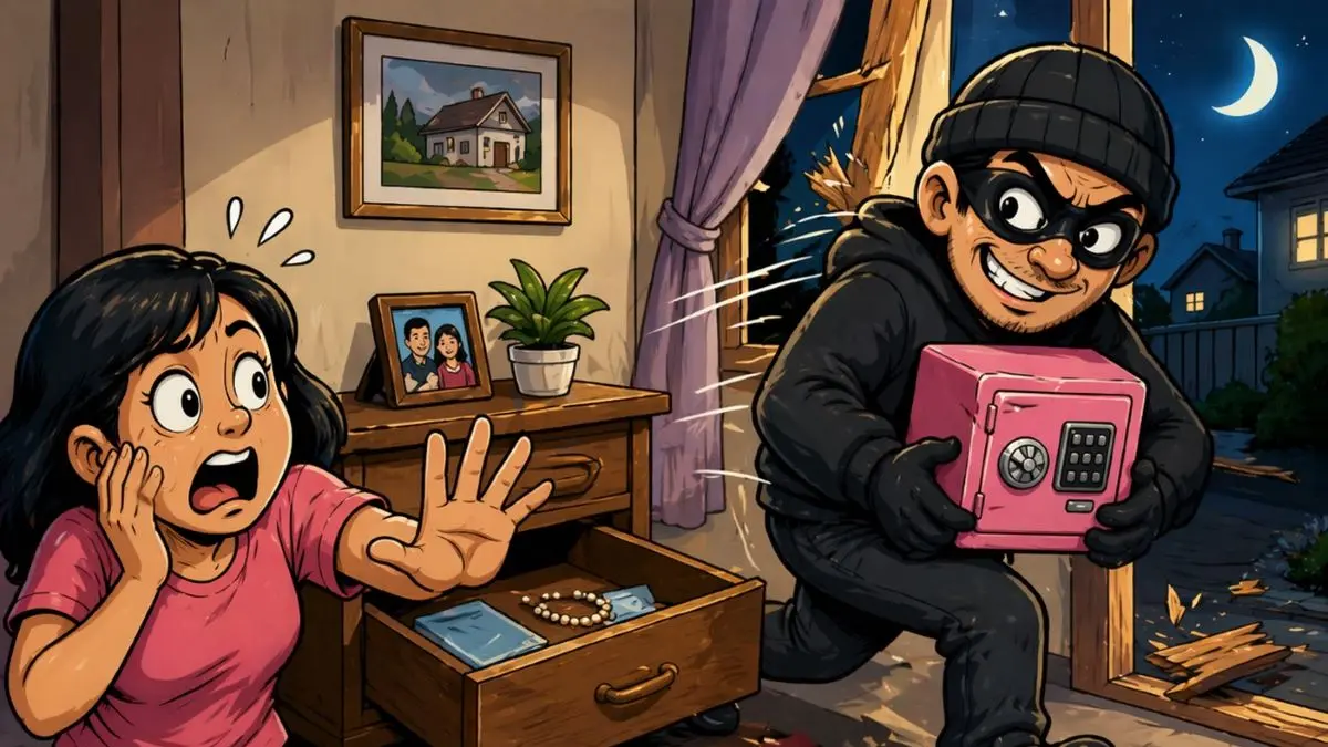 ilustrasi pembobolan brankas/AI