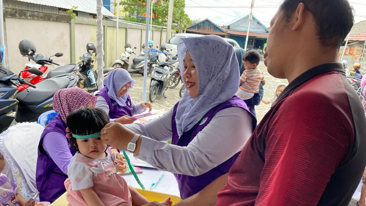 Alfamart Sahabat Posyandu Dilaksanakan di halaman gerai Alfamart Tjilik Riwut KM 1 pada Rabu, [22/04/26].