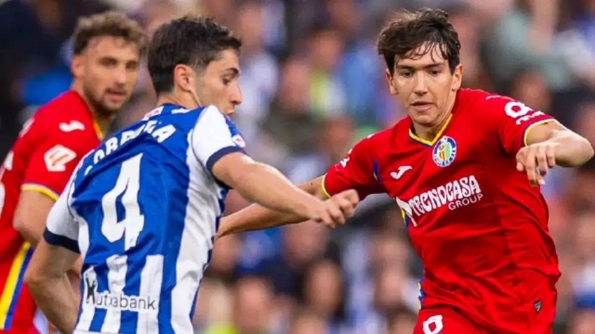 Real Sociedad kalah 0-1 dari Getafe di laga kandang. (@GetafeCF)