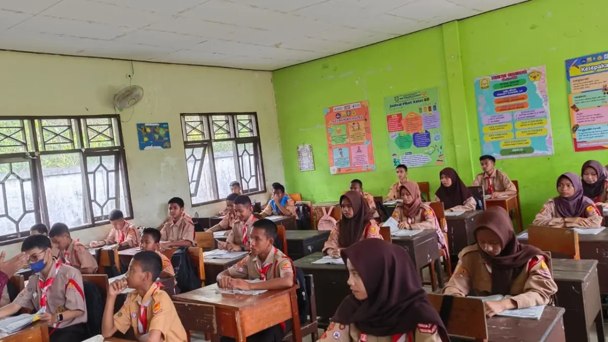 Kegiatan belajar mengajar di satuan pendidikan di Sampit, Kabupaten Kotim.  (Akbar/Radar Sampit)