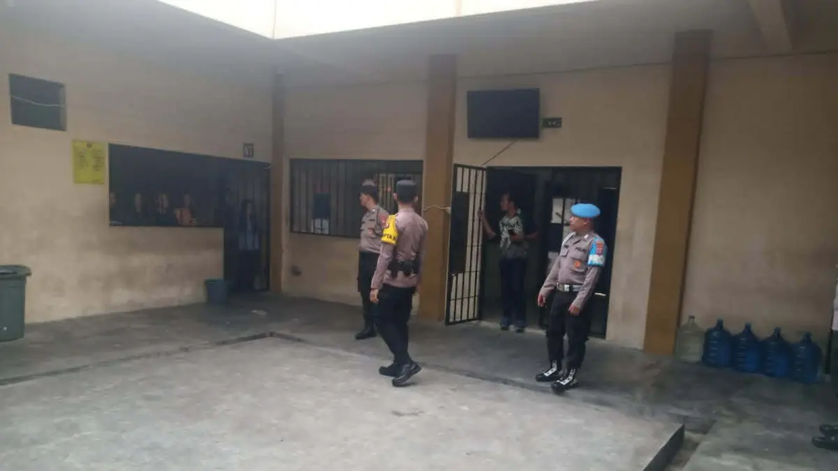 PERKETAT : Polresta Palangka Raya perketat pengawasan ruang tahanan dan jam besuk. FOTO: IST/RADAR SAMPIT
