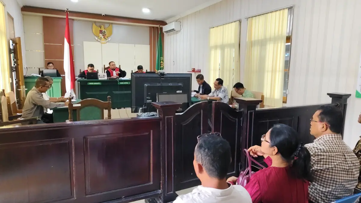 Sidang gugatan antara anak dan ibu kandung di Pengadilan Negeri Pangkalan Bun.