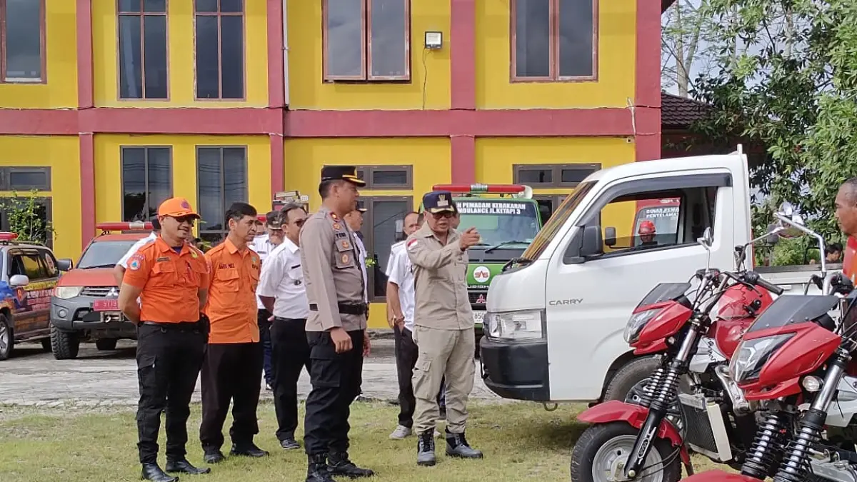 Kecamatan Mentawa Baru Ketapang saat menggelar Apel Siaga dan Simulasi Karhutla, beberapa waktu lalu.  (Akbar/Radar Sampit)