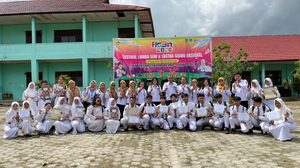 PRESTASI: Siswa SMa Negeri 1 Sampit memborong prestasi dalam ajang FlS3N kabupaten kotawaringin timur yang digelar di SMaN 3 Sampit pada 27-29 april.  (dok.SMAN 1 Sampit)