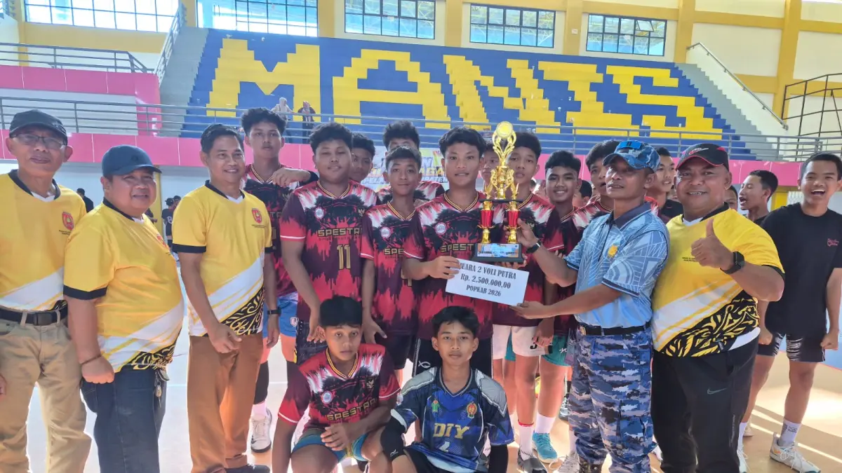 SMP Pesona Astra juara 2 pada cabang olahraga bola voli putra Pekan Olahraga Pelajar Kabupaten (POPKAB) 2026.