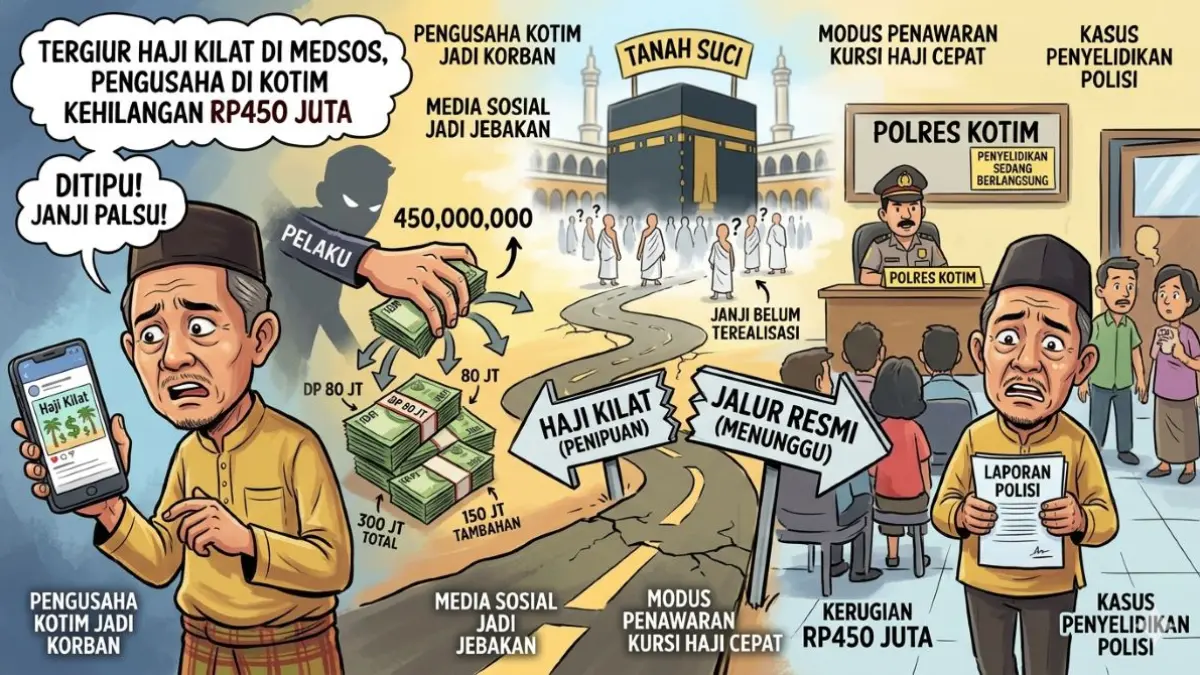 ilustrasi penipuan haji