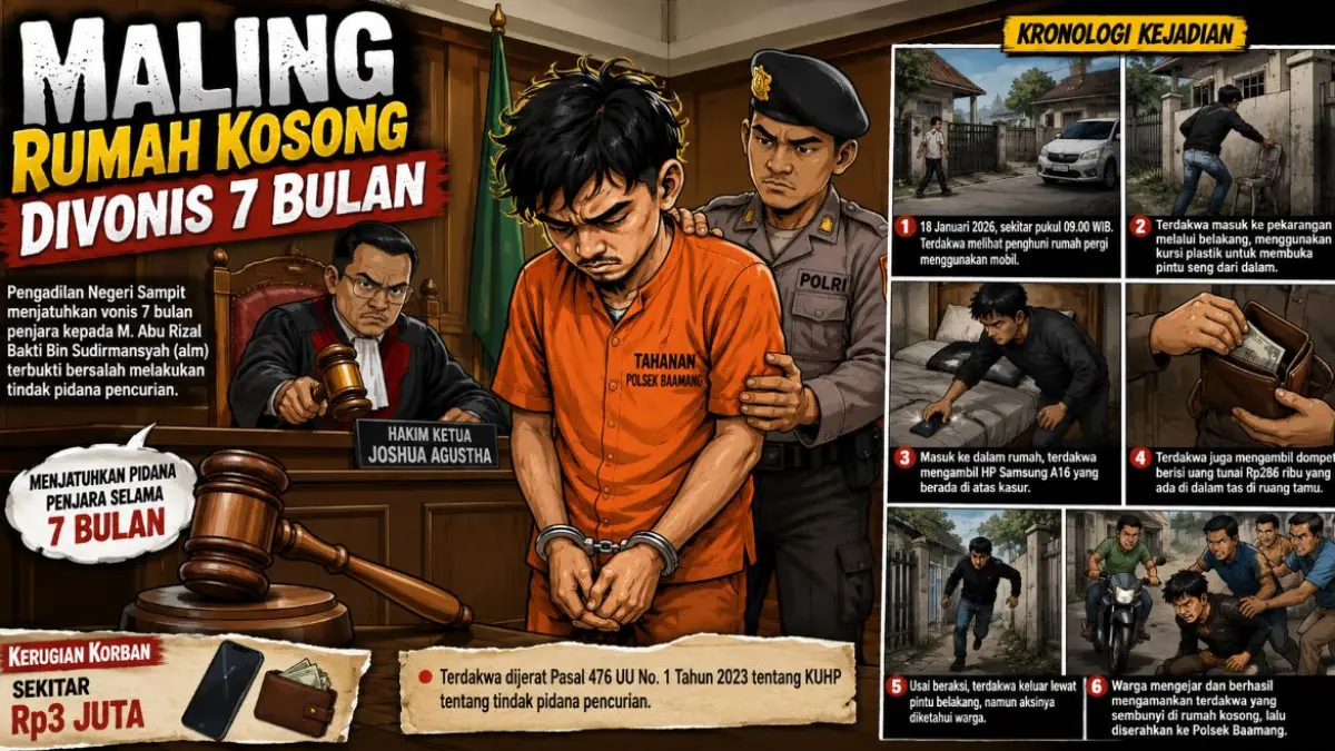 ilustrasi vonis pengadilan
