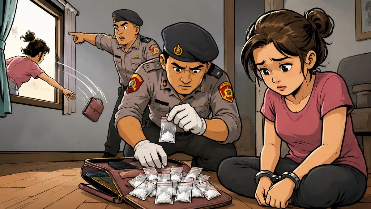 ilustrasi pengedar sabu