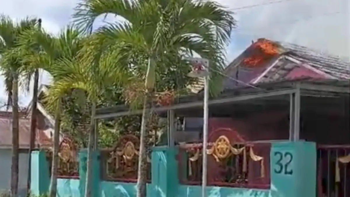 Kebakaran menggegerkan warga Perumahan Wengga Agung Jalur 2, Kelurahan Baamang Barat, Kecamatan Baamang, Kabupaten Kotawaringin Timur, Jumat pagi (8/5/2026)