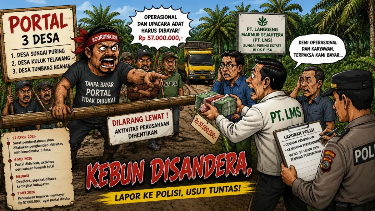 ilustrasi kebun sawit diportal massa