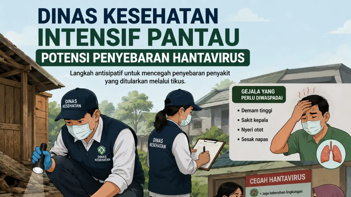 Ilustrasi Hantavirus (AI)