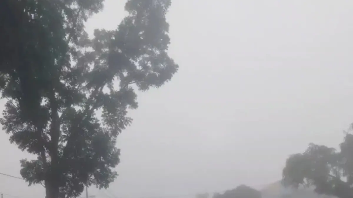 Kota Pangkalan Bun Kabupaten Kotawaringin Barat diselimuti kabel tebal, Senin pagi, 11 Mei 2026. (KOKO/RADAR SAMPIT)