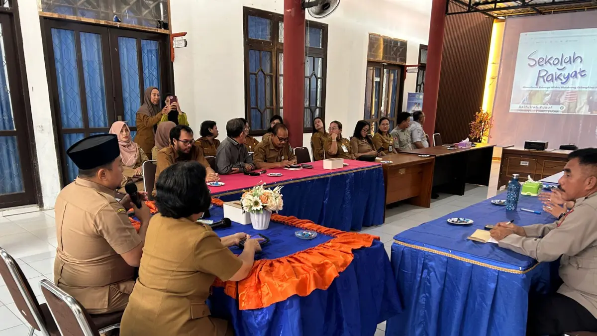 Pemerintah Kabupaten Lamandau sosialisasi pembangunan Sekolah Rakyat di Aula Dinas Sosial Kabupaten Lamandau, Selasa (12/5). (RIA/RADAR SAMPIT)&nbsp;