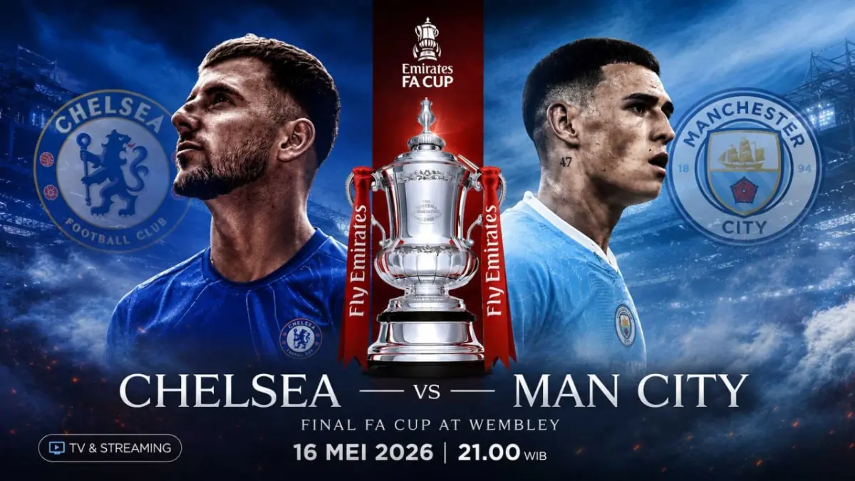 Big Match Chelsea vs Manchester City di Final Piala FA 2026