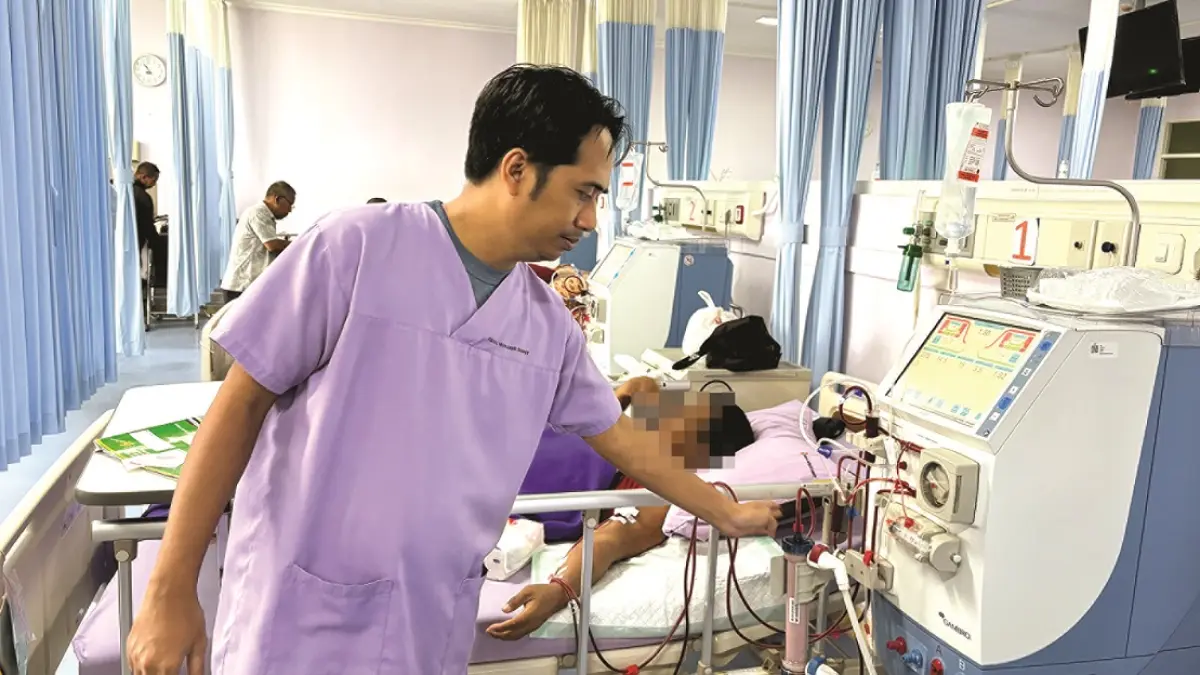 Ruang Hemodialisa RSUD dr Murjani Sampit, Rabu (13/5). (yuni/radar sampit)