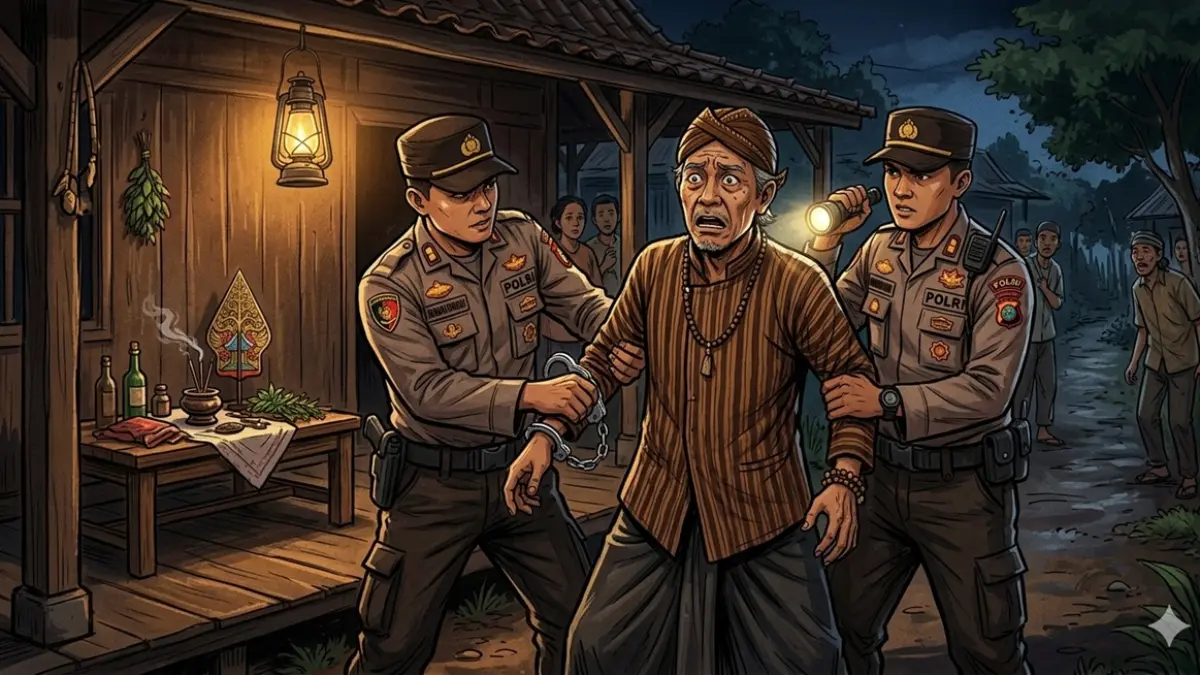 Ilustrasi Dukun Cabul (AI)