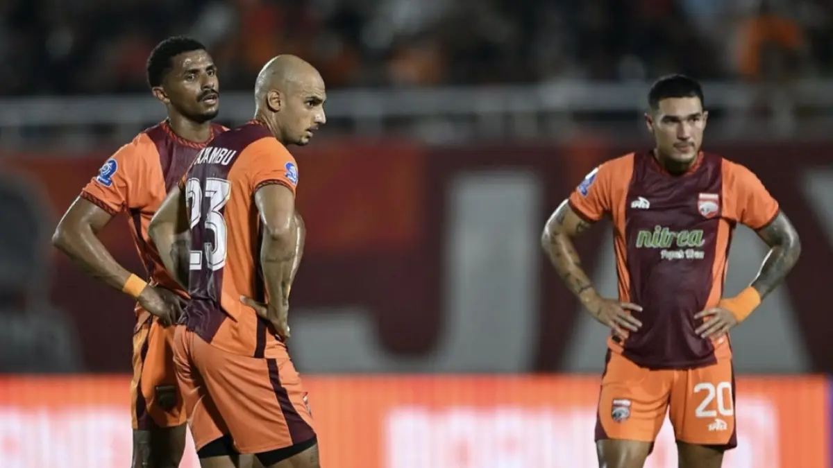 Pemain Borneo FC dalam salah satu laga Indonesia Super League 2025/2026. (int)