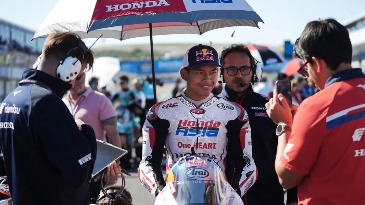 Pembalap Indonesia Veda Ega Pratama di ajang Gran Prix, kelas Moto3. (int)