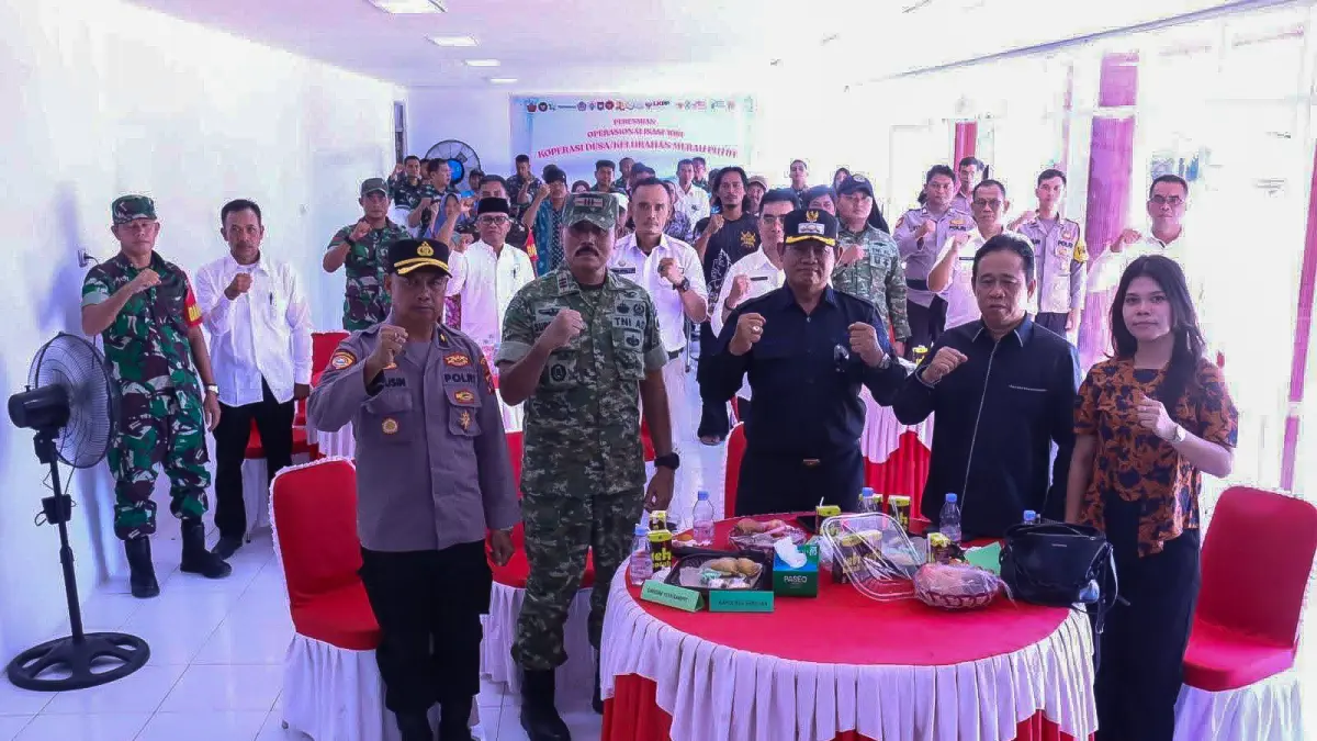 Peresmian operasional Koperasi Desa/Kelurahan Merah Putih yang dipusatkan di Desa Pematang Panjang, Kecamatan Seruyan Hilir Timur, Sabtu (16/5). (istimewa)