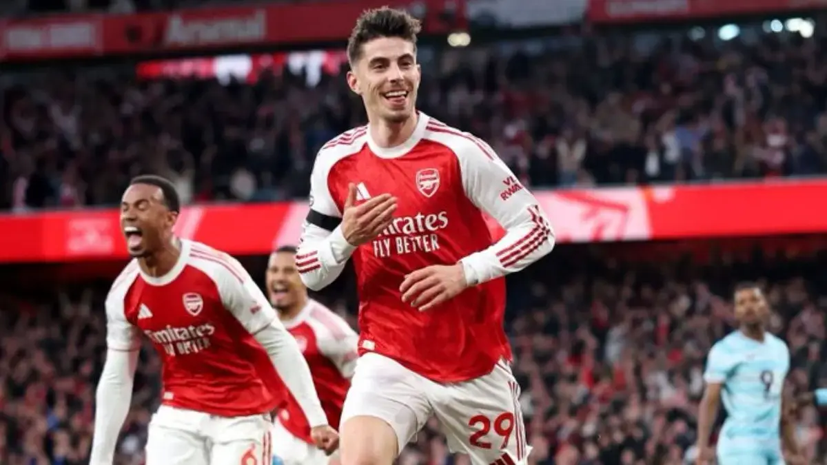 Arsenal masih kokoh di puncak klasemen usai tumbangkan Burnley. (@premierleague/X)