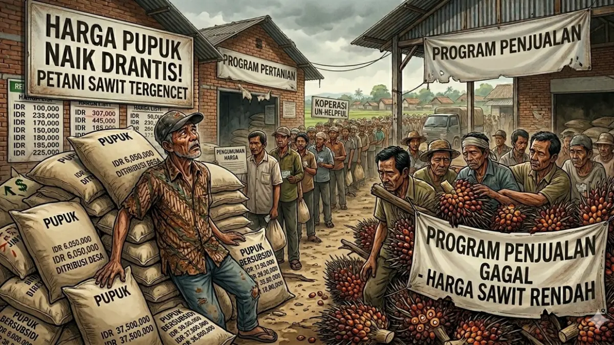 Ilustrasi Pupuk (AI)