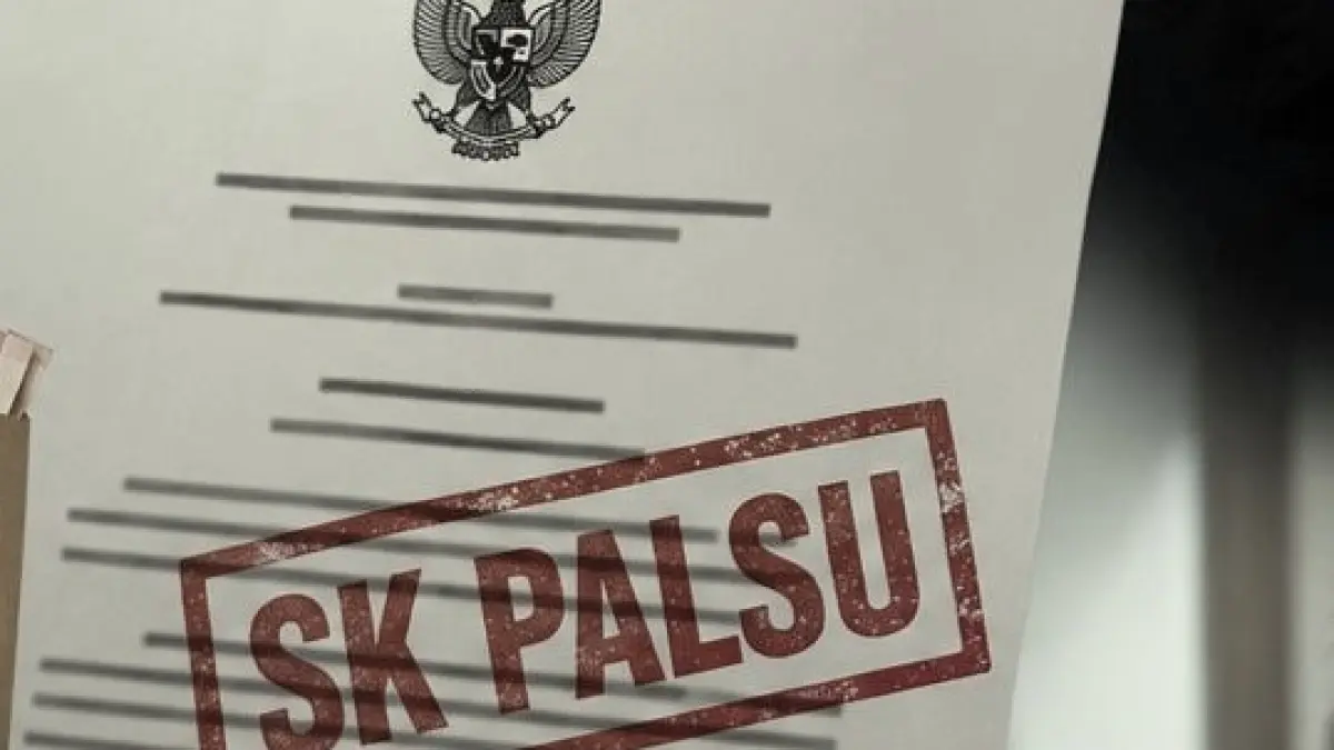 Ilustrasi-SK Palsu