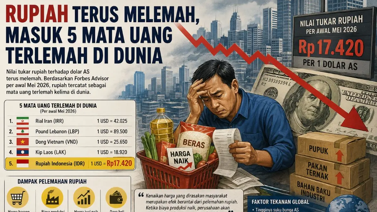 mata uang Rupiah terlemah di dunia/AI