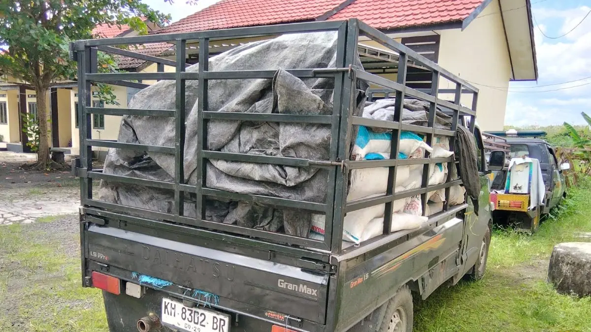 TANGKAP: Pikap pengangkut 2,5 Ton pupuk subsidi 