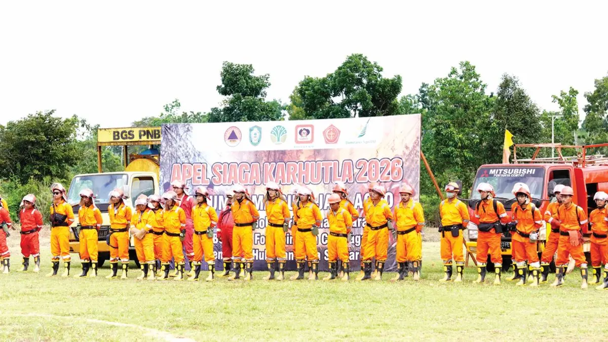 Tim gabungan BGA Group mengikuti Apel Siaga Karhutla 2026 untuk memperkuat koordinasi pencegahan kebakaran hutan dan lahan di wilayah operasional perusahaan.