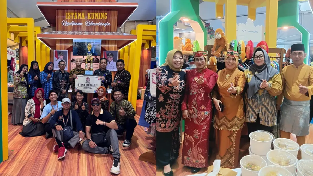 JUARA: Stan Kabupaten Kotawaringin Barat di Kalteng Expo (Dok. Disperindag)