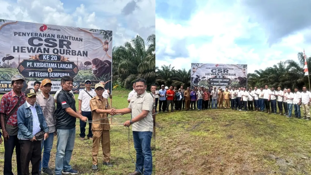 Melalui program corporate social responsibility (CSR), perusahaan menyerahkan puluhan hewan kurban berupa sapi kepada masyarakat di wilayah Kabupaten Kotawaringin Timur, Seruyan, dan Kotawaringin Barat