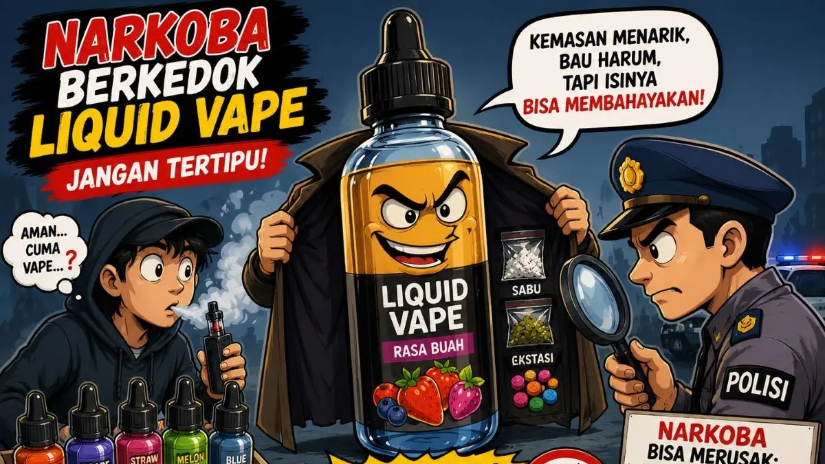 Ilustrasi narkoba berkedok liquid vape