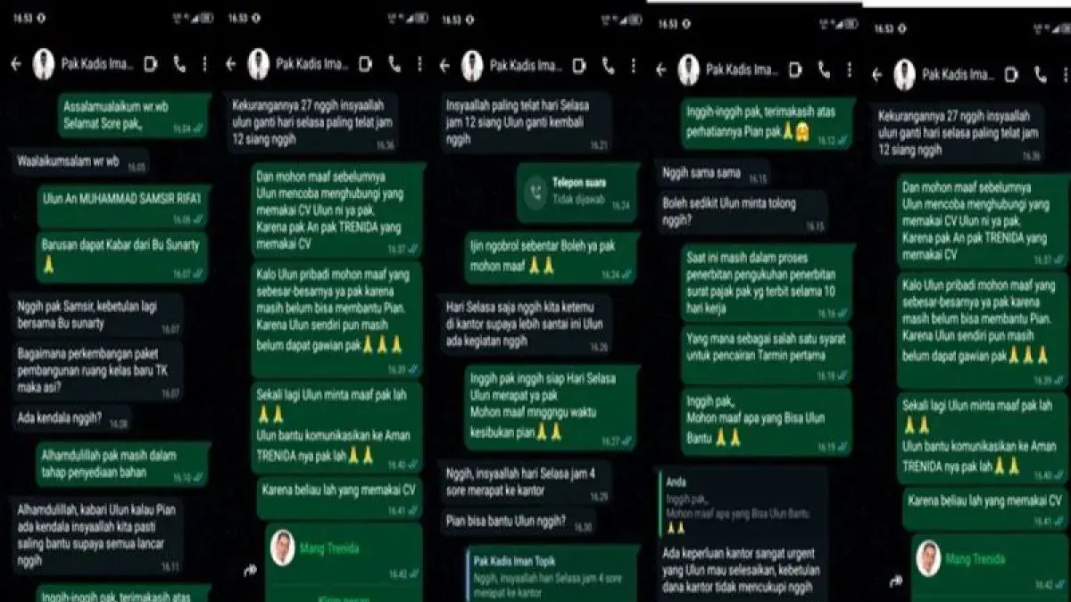 Oknum yang mengatasnamakan Kepala Dinas dan Sekretaris Dinas Pendidikan Barito Utara meminta sejumlah bantuan dana kepada para pengusaha (kontraktor) di Dinas Pendidikan. ANTARA