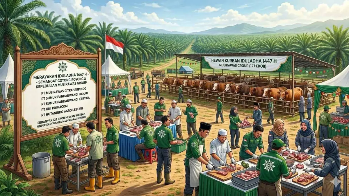 ILUSTRASI: Karyawan Musirawas Group yang tersebar di lima perusahaan berkurban 127 sapi pada Hari Raya Iduladha 1447 Hijriah.   