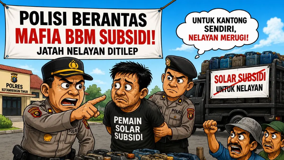 ilustrasi mafia solar subsidi/AI