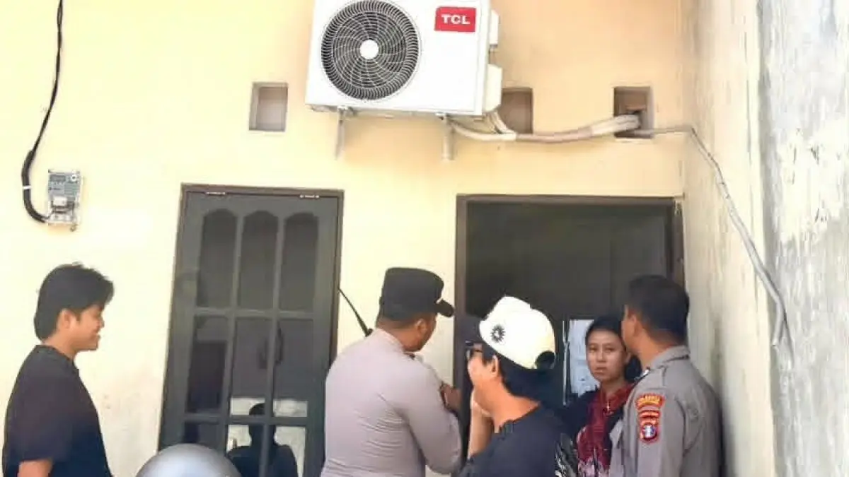 Penyelidikan aksi pencurian nekat di sebuah kamar kos di kawasan Jalan Sisingamangaraja Induk, Kota Palangka Raya, Selasa (2/6).(istimewa/Polresta Palangka Raya)