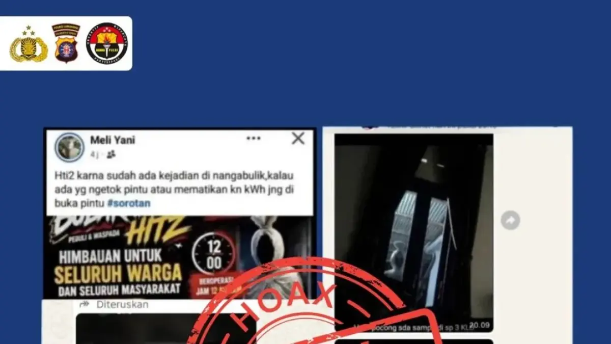 Tangkapan layar mendsos terkait isu teror pocong bawa mandau yang tidak bisa dipastikan kebenarannya.(ist)